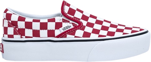 Vans Classic Slip-On Platform 'Checkerboard - Racing Red' VN0A3JEZS4E Vans Classic Slip-On Platform 'Checkerboard - Racing Red' VN0A3JEZS4E