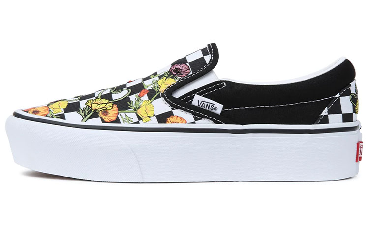 Vans Classic Slip-On Platform 'Poppy Checkerboard'