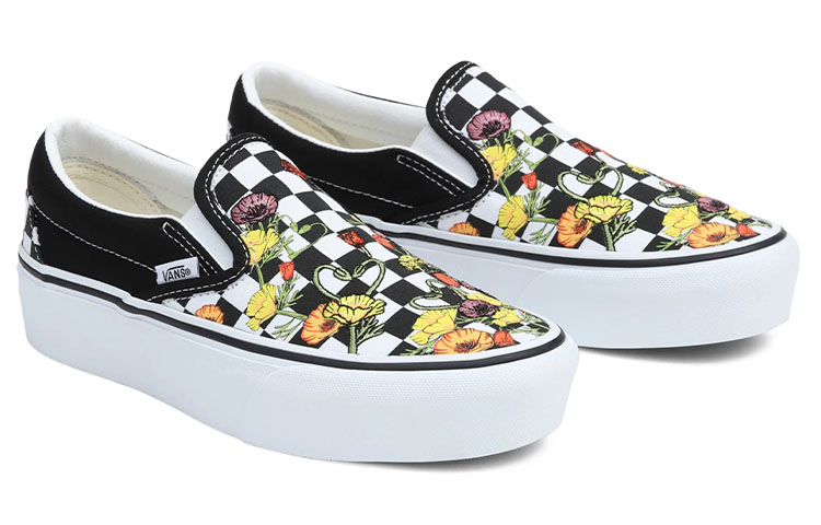 Vans Classic Slip-On Platform 'Poppy Checkerboard' 圖 3