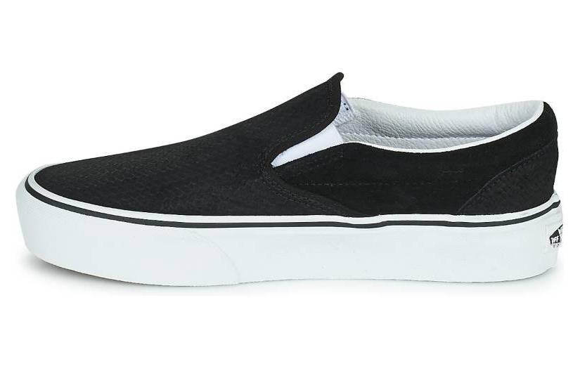 Buy Vans クラシックスリッポン プラットフォーム (黒スエード) VN0A5KXB9IF