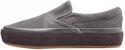 Vans Classic Slip-On Platform 'Suede Outsole - Asphalt' - Tapak Suede Kelabu Gelap VN0A3JEZQFA