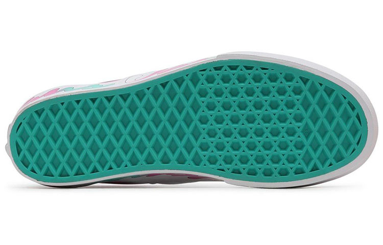 Shop Vans Classic Slip-On Platform ''Wit Groen Paars'' VN0A5KXBB0X