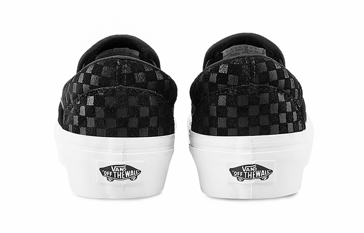 Shop ヴァンズ クラシックスリッポン 厚底 ウーブン 黒白 (Vanz Kurashikkusurippon Atsuzoko U-bun Kuro Shiro) VN0A5KXB9GY