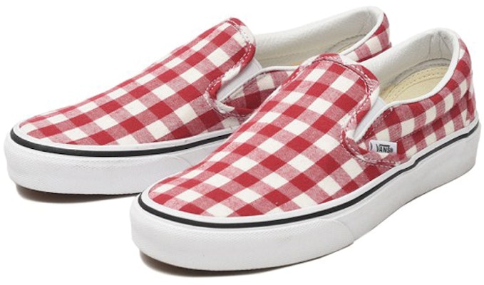 Vans 經典滑入款 紅白棋盤格 女款 Order Vans 經典滑入款 紅白棋盤格 女款