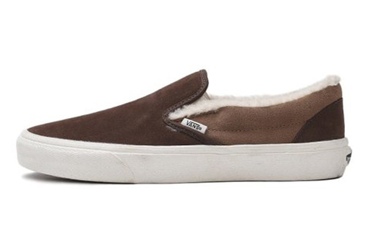 Vans Classic Slip-On Retro Low Top Casual Skate Shoes Unisex Brown VN0A38F7UM0