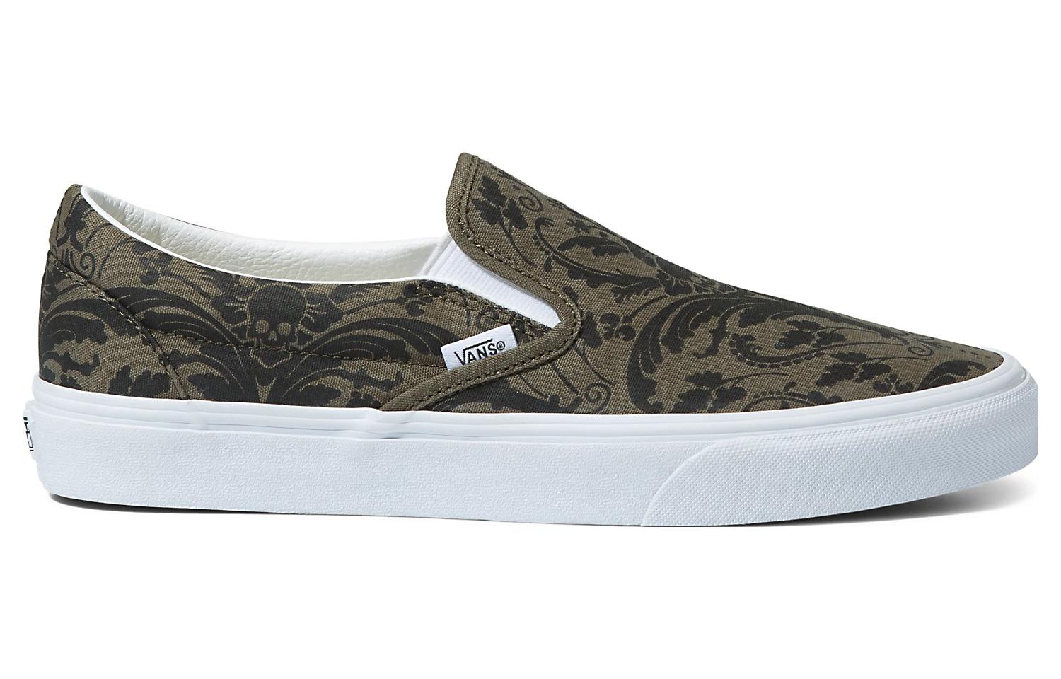Order Vans Slip-On Klasik 'Tapestry Grape Leaf' Kasut VN0A5AO80FI