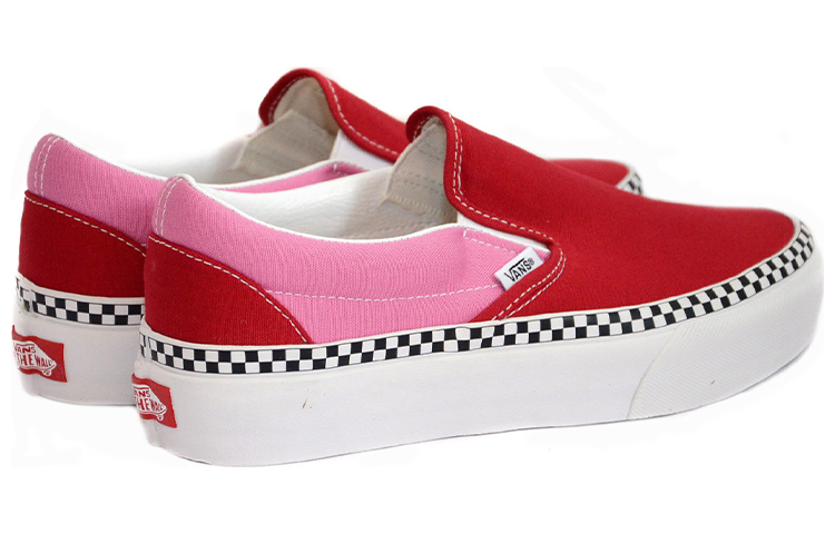 Lookbook Vans 經典一踩 防滑透氣 低筒休閒板鞋 女款 粉紅色