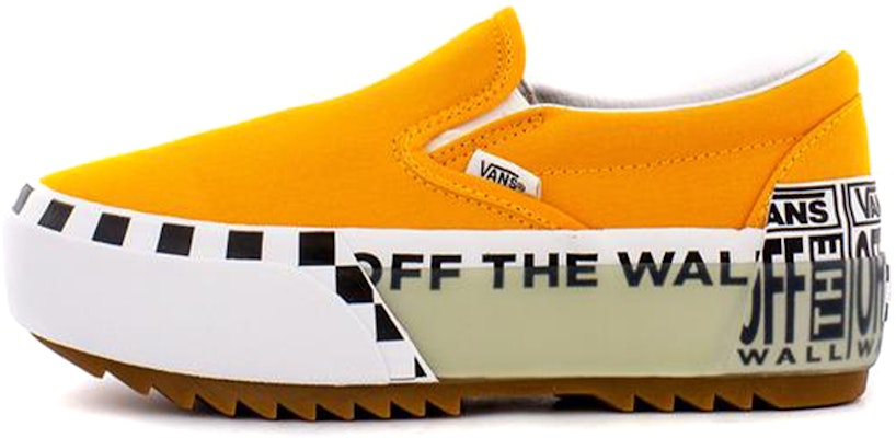 Vans Classic Slip-On Stacked 'Logo Stack - Bright Marigold' Terang VN0A4TZV1LC Buy Vans Classic Slip-On Stacked 'Logo Stack - Bright Marigold' Terang VN0A4TZV1LC