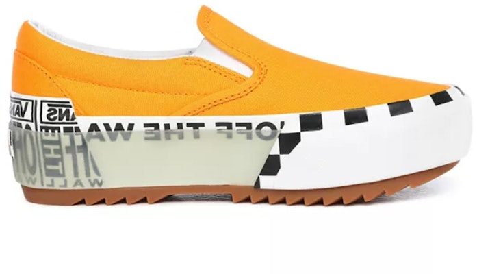 Vans经典套脚厚底鞋‘Logo叠加-亮金盏菊’ VN0A4TZV1LC Order Vans经典套脚厚底鞋‘Logo叠加-亮金盏菊’ VN0A4TZV1LC