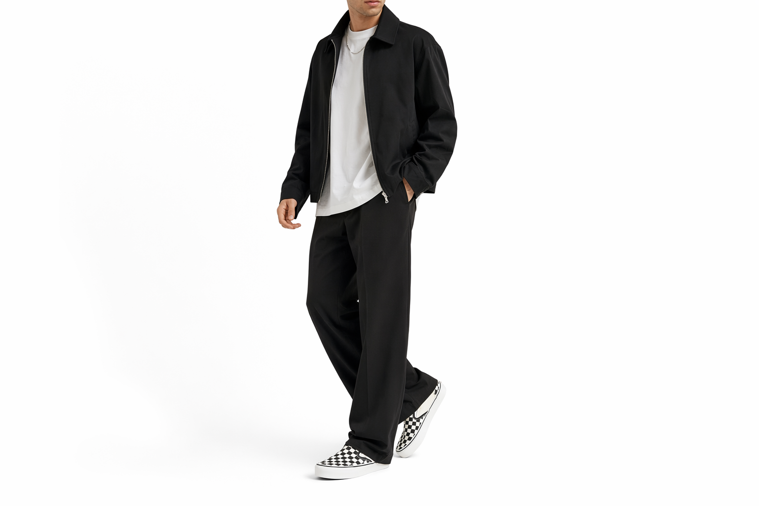 Order Vans Classic Slip-On Stackform ''Checkerboard - Zwart Wit'' VN0A7Q5RTYQ