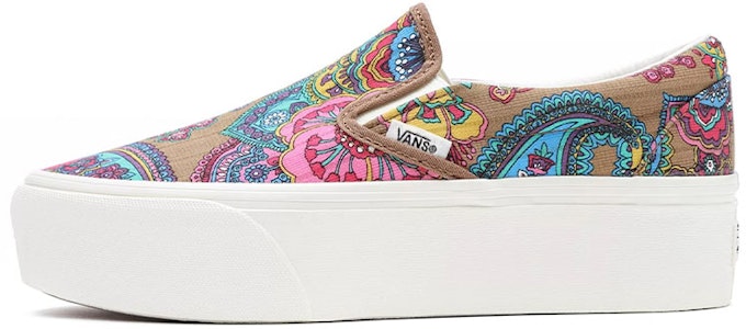 ヴァンズ クラシックスリップオン スタックフォーム ピンク/ブルー VN0A7Q5RTBN Buy ヴァンズ クラシックスリップオン スタックフォーム ピンク/ブルー VN0A7Q5RTBN
