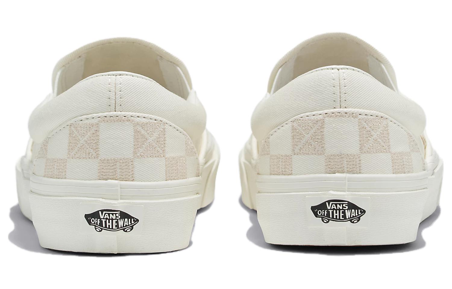 Lookbook Vans经典懒人鞋 棋盘格'米色' VN000BVZCDA