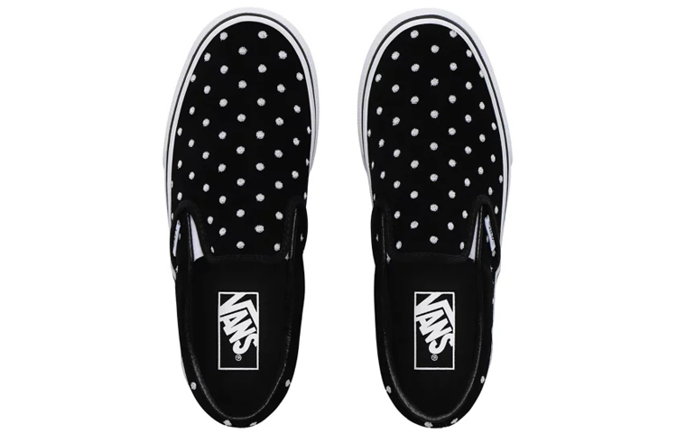 Shop Vans 经典麂皮一脚蹬‘波点’ VN0A3JEZTCB