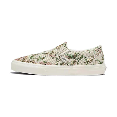 Vans Classic Slip-On Tapestry Floral Shoes 'Beige'