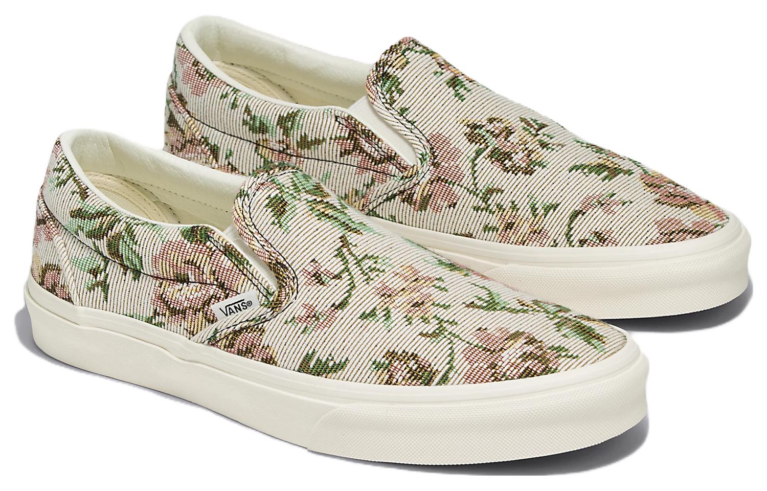 Vans Classic Slip-On Tapestry Floral Shoes 'Beige' 圖 3
