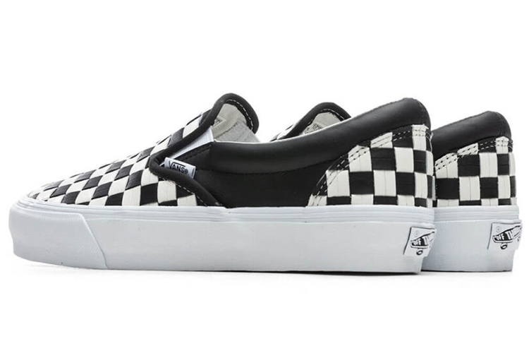 Shop 반스 클래식 슬립온 VLT LX '직조 체크 - 블랙 화이트' VN0A5JJ19JA VN0A5JJ19JA