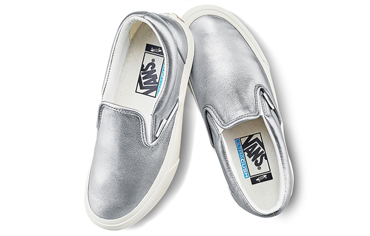 Shop Vans Classic Slip-On Vlt Lx Silver Pink VN0A4UX40GH
