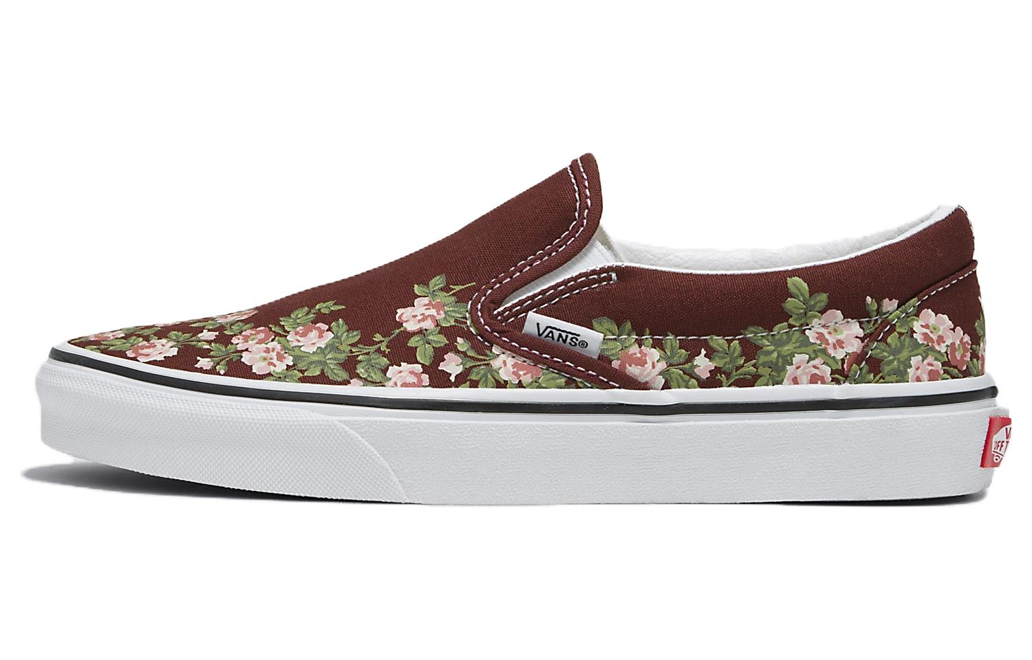 Vans Classic Slip-On Wallflower Floral Shoes 'Bitter Chocolate' VN0009Q77YO