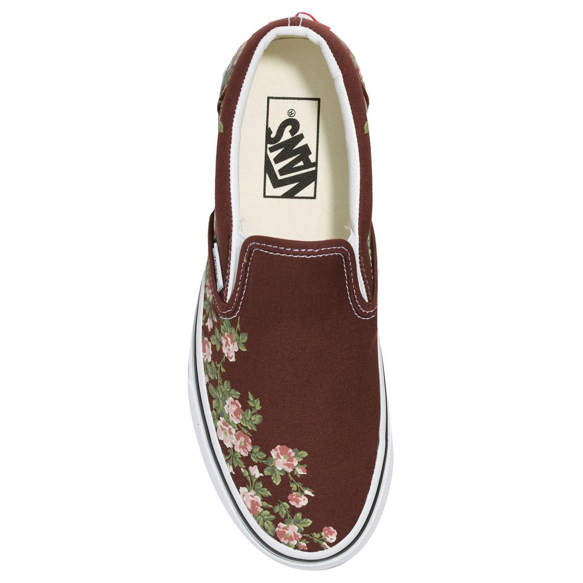 Shop 반스 클래식 슬립온 "벽꽃" 플로럴 (비터 초콜릿) VN0009Q77YO