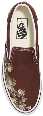 Vans Classic Slip-On Wallflower Floral Shoes 'Bitter Chocolate' VN0009Q77YO Shop Vans Classic Slip-On Wallflower Floral Shoes 'Bitter Chocolate' VN0009Q77YO