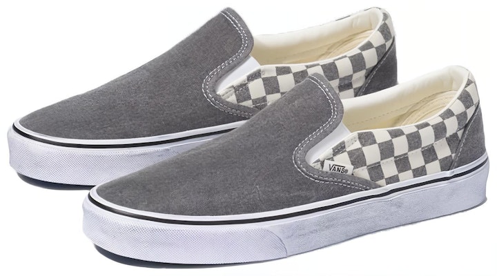 Vans Classic Slip-On Washed Asphalt Checkerboard Lelaki/Wanita Kasual. VN0A4U38HQE Order Vans Classic Slip-On Washed Asphalt Checkerboard Lelaki/Wanita Kasual. VN0A4U38HQE