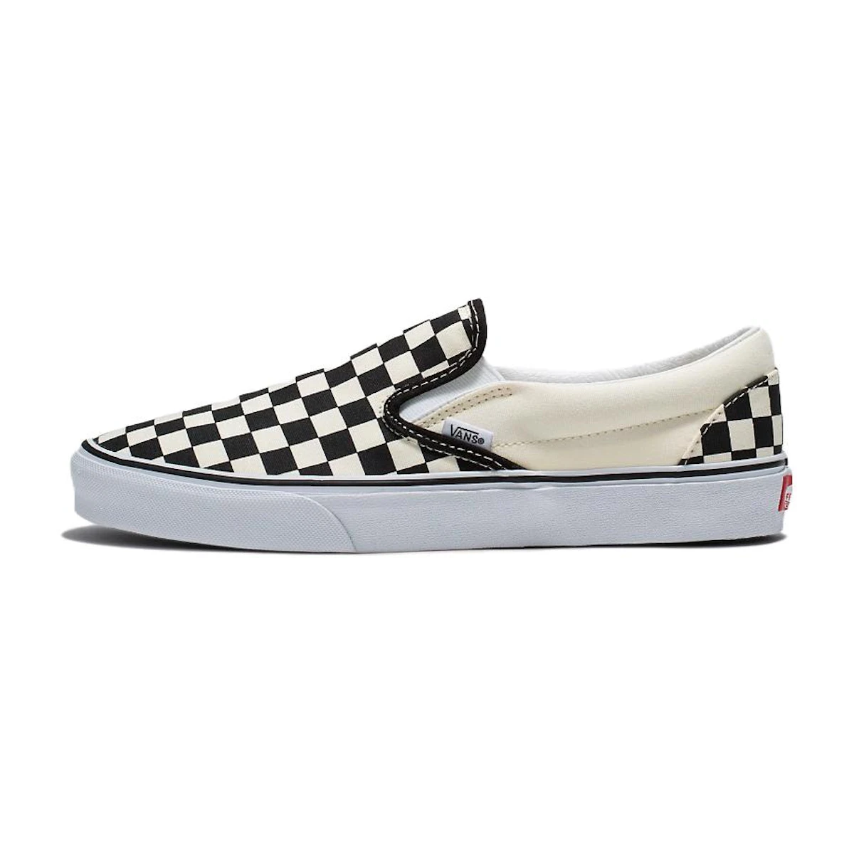 Buy Vans Classic Slip-On Wide Checkerboard 'White Black
