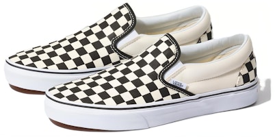 Vans Classic Slip-On Jalur Lebar 'Putih Hitam' VN0A4BHOTYQ Lookbook Vans Classic Slip-On Jalur Lebar 'Putih Hitam' VN0A4BHOTYQ