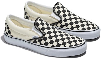 Vans Classic Slip-On Jalur Lebar 'Putih Hitam' VN0A4BHOTYQ Shop Vans Classic Slip-On Jalur Lebar 'Putih Hitam' VN0A4BHOTYQ