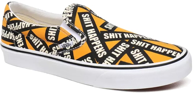 Vans Shit Happens Classic Slip-On Naranja VN0A4U38WTX Shop Vans Shit Happens Classic Slip-On Naranja VN0A4U38WTX