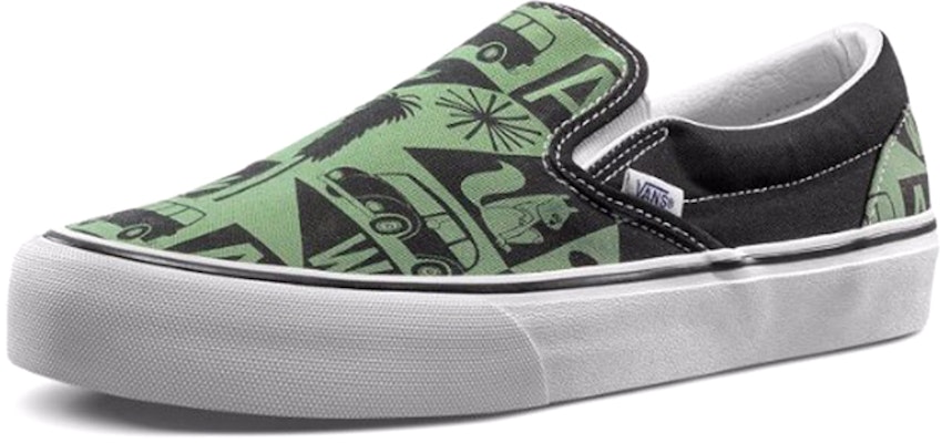 Vans X 花井祐介 Slip-On SF '绿色款' VN0A3MUCVFW Order Vans X 花井祐介 Slip-On SF '绿色款' VN0A3MUCVFW