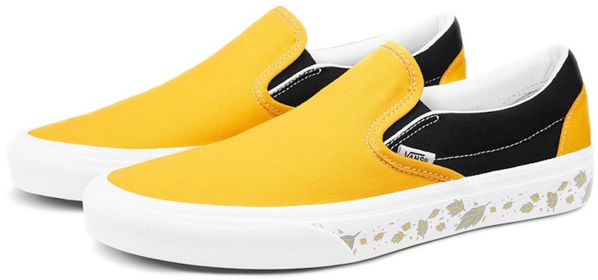 Vans Slip-On Black Yellow Unisex 'Black Yellow' VN0A4BV3068 Order Vans Slip-On Black Yellow Unisex 'Black Yellow' VN0A4BV3068