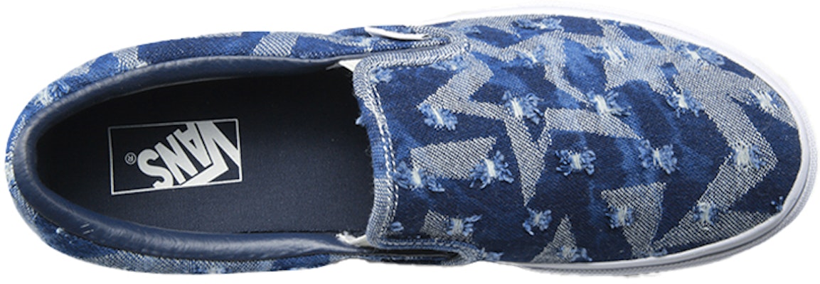 Vans Slip-On 'Dark Blue White' VN0A3CYQOC1 Lookbook Vans Slip-On 'Dark Blue White' VN0A3CYQOC1