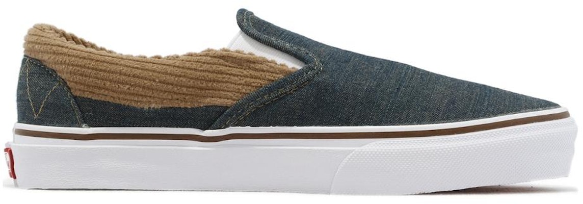 Vans Remix Slip-on Denim Corduroy 'Biru Coklat' 6290700002 Order Vans Remix Slip-on Denim Corduroy 'Biru Coklat' 6290700002