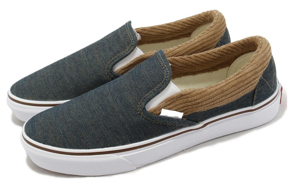 Vans Remix Slip-on Denim Corduroy 'Blue Brown' 圖 3