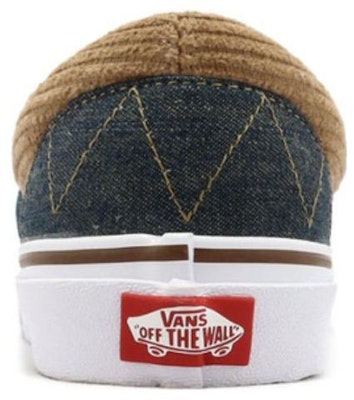 Vans Remix Slip-on Denim Corduroy 'Biru Coklat' 6290700002 Shop Vans Remix Slip-on Denim Corduroy 'Biru Coklat' 6290700002