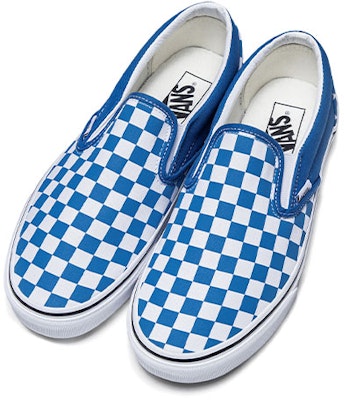 Vans Classic Slip-On 低筒休閒板鞋 男女通款 藍白色 Order Vans Classic Slip-On 低筒休閒板鞋 男女通款 藍白色