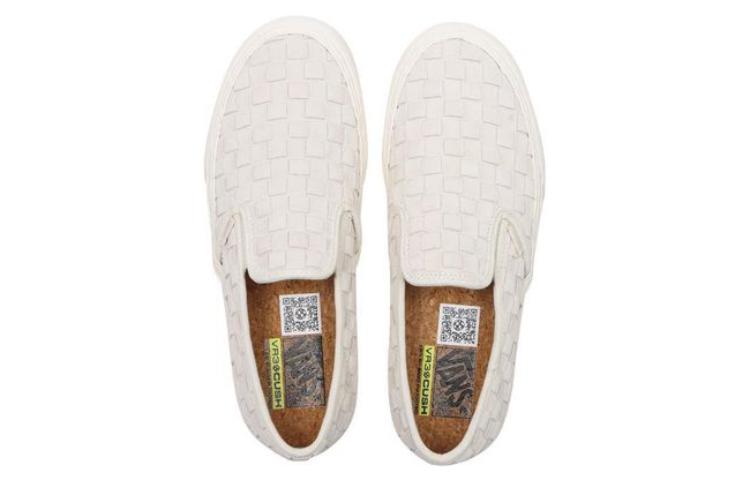 Vans Leather Weave Slip-On VR3 SF 'Marshmallow' 圖 4