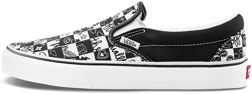 Vans Slip-on Motif Doodle Kotak 'Hitam Putih' Classic VN0A5AO86U6 Buy Vans Slip-on Motif Doodle Kotak 'Hitam Putih' Classic VN0A5AO86U6