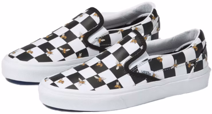 Vans Classic Slip-On Bee Check 'Black White' VN0A33TB9EH Lookbook Vans Classic Slip-On Bee Check 'Black White' VN0A33TB9EH