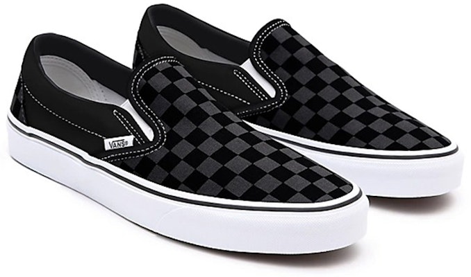 Vans 客製化滑入式黑灰色盒子棋低筒鞋 Lookbook Vans 客製化滑入式黑灰色盒子棋低筒鞋