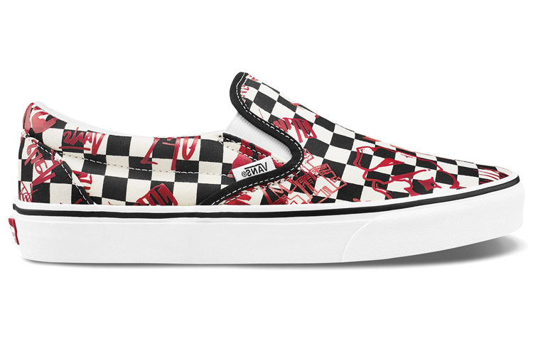 Vans Classic Slip-On 'Black White Red' 圖 2
