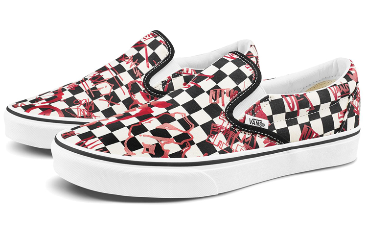 Vans Classic Slip-On 'Black White Red' 圖 3