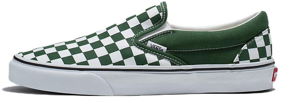 Vans Classic Slip On Checkerboard White Green VN0A7Q5D6QU