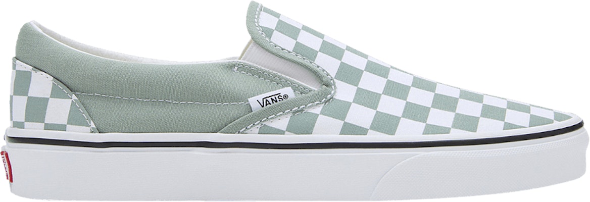 Vans desert sage 2025 true white slip on