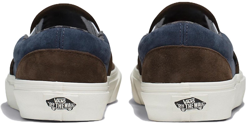 Kasut Vans Classic Slip-On Suede Babi 'Plaid Coklat Navy'. VN000BVZBF1 Lookbook Kasut Vans Classic Slip-On Suede Babi 'Plaid Coklat Navy'. VN000BVZBF1
