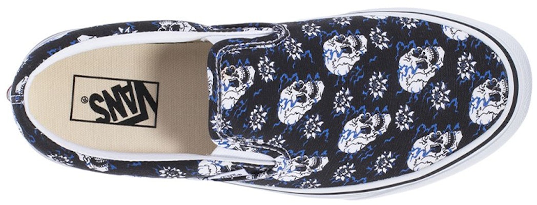 Vans Classic Slip-On 'Flash Skull' VN0A4U381HJ Shop Vans Classic Slip-On 'Flash Skull' VN0A4U381HJ