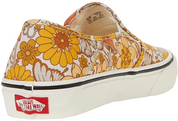 Vans slip-on 滿印花卉 潮流休閒 低筒 板鞋 男女同款 橙黃 Shop Vans slip-on 滿印花卉 潮流休閒 低筒 板鞋 男女同款 橙黃