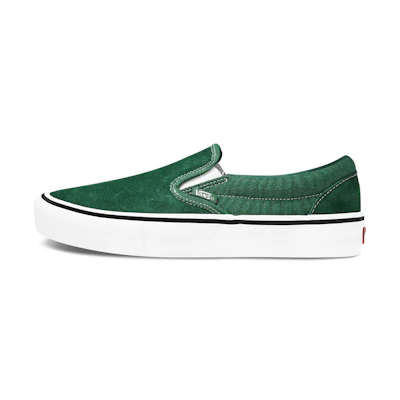 Vans Slip-On Pro Classic Low Tops Casual Skateboarding Shoes Unisex Green