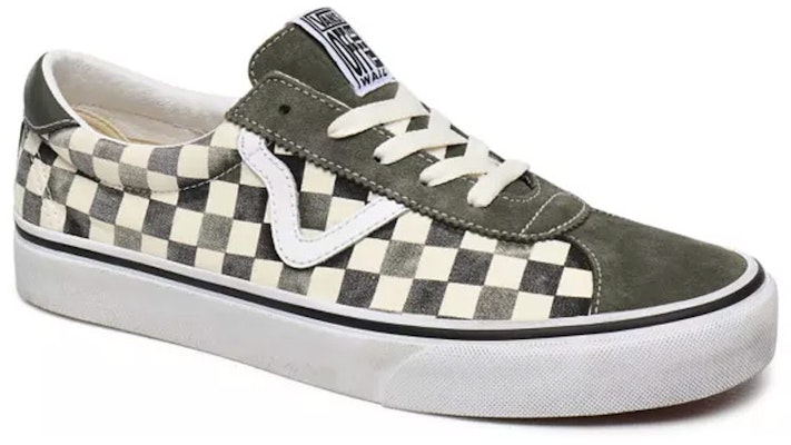 Vans Vans Sports 低幫 板鞋 男女同款 灰色棋盤格 Lookbook Vans Vans Sports 低幫 板鞋 男女同款 灰色棋盤格