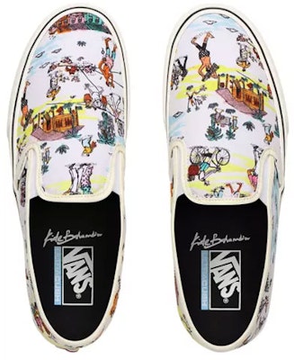 Vans キッズ スリッポン サーフ ホワイト (Unisex) VN0A3MVDWOK Shop Vans キッズ スリッポン サーフ ホワイト (Unisex) VN0A3MVDWOK